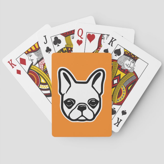 Baraja De Cartas Bulldog francés (Reverso)
