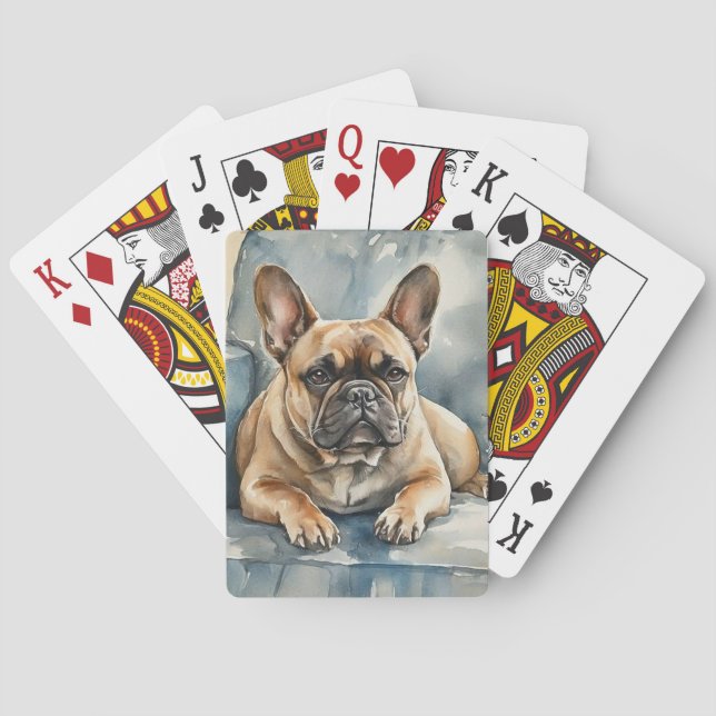 Baraja De Cartas Bulldog Francés (Reverso)