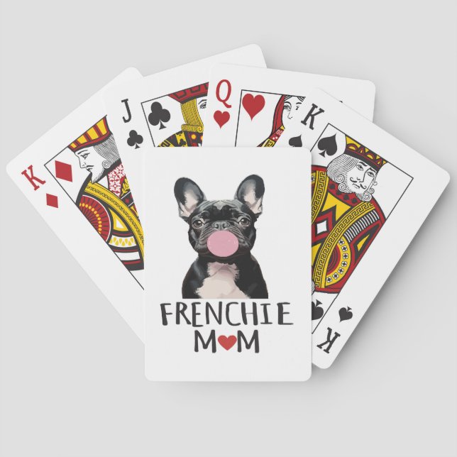 Baraja De Cartas Bulldog francés adorable (Reverso)