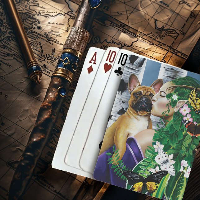 Baraja De Cartas Bulldog francés Dryad Fantasy (Subido por el creador)