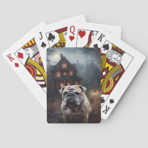 Baraja De Cartas Bulldog Halloween Scary