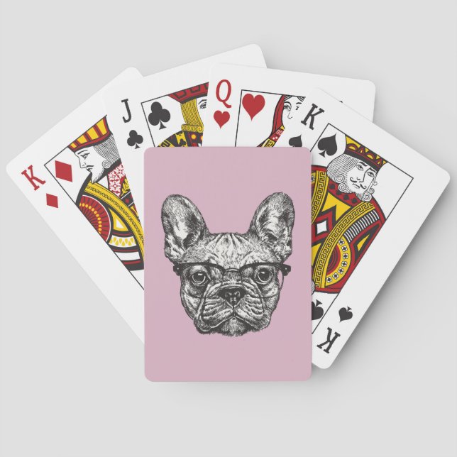 Baraja De Cartas Bulldog Hipster (Reverso)