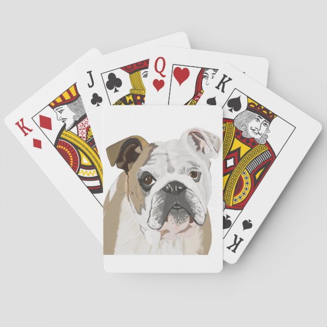 Baraja De Cartas Bulldog inglés (Reverso)