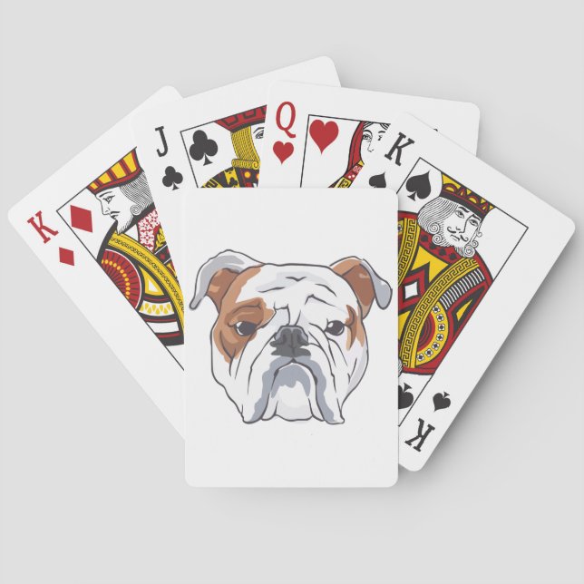 Baraja De Cartas Bulldog inglés (Reverso)