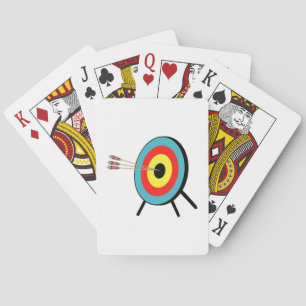 Baraja De Cartas Bullseye de tres flechas