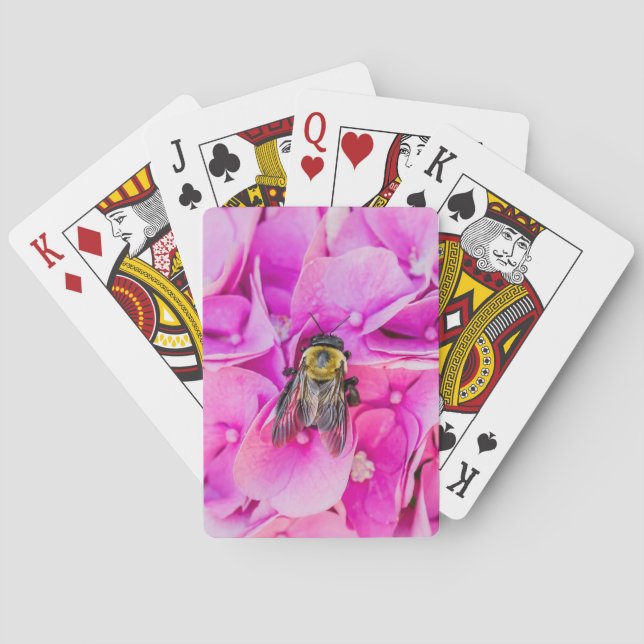 Baraja De Cartas Bumble Bee En Hydrangea (Reverso)