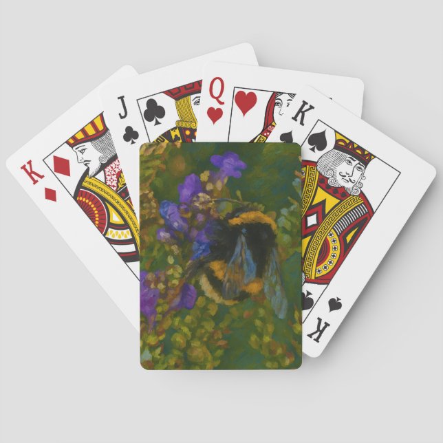 Baraja De Cartas Bumblebee entre los morados (Reverso)