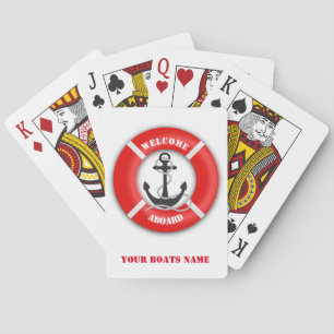 Baraja De Cartas Buque náutico o bote salvavidas