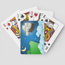 Baraja De Cartas Buque volador al aterrizar