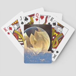 Baraja De Cartas Burbuja de jabón en nieve