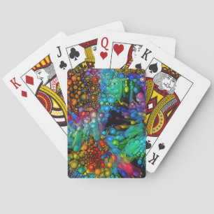 Baraja De Cartas Burbuja psicodélica explota dias abstractas