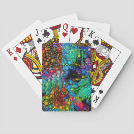 Baraja De Cartas Burbuja psicodélica explota dias abstractas