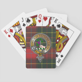 Baraja De Cartas Burnett Tartan & Badge