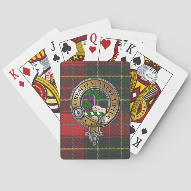 Baraja De Cartas Burnett Tartan & Badge (Reverso)