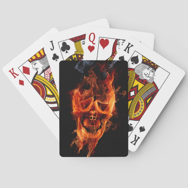 Baraja De Cartas Burning Skull (Reverso)