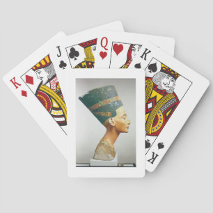 Baraja De Cartas Busto de la Reina Nefertiti, vista lateral, del es