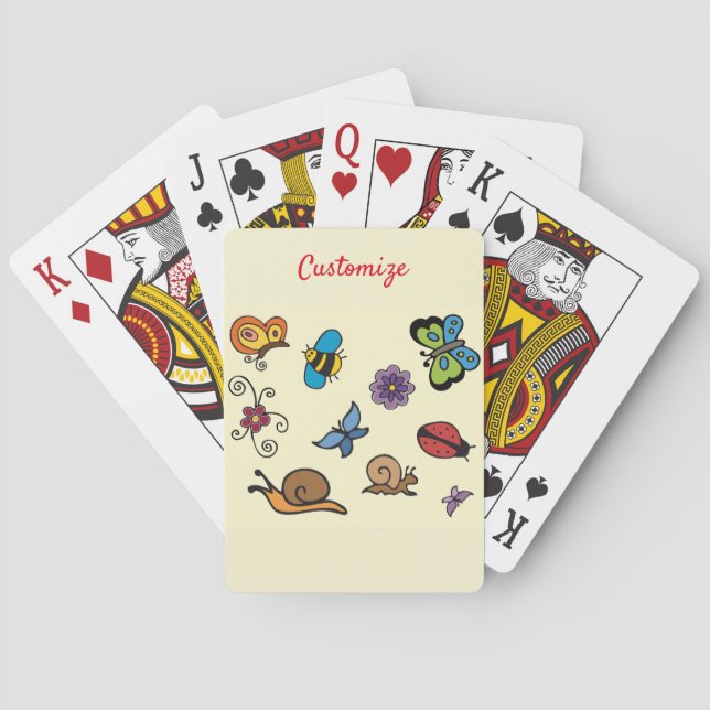 Baraja De Cartas Butterflies Snails Insect Thunder_Cove (Reverso)