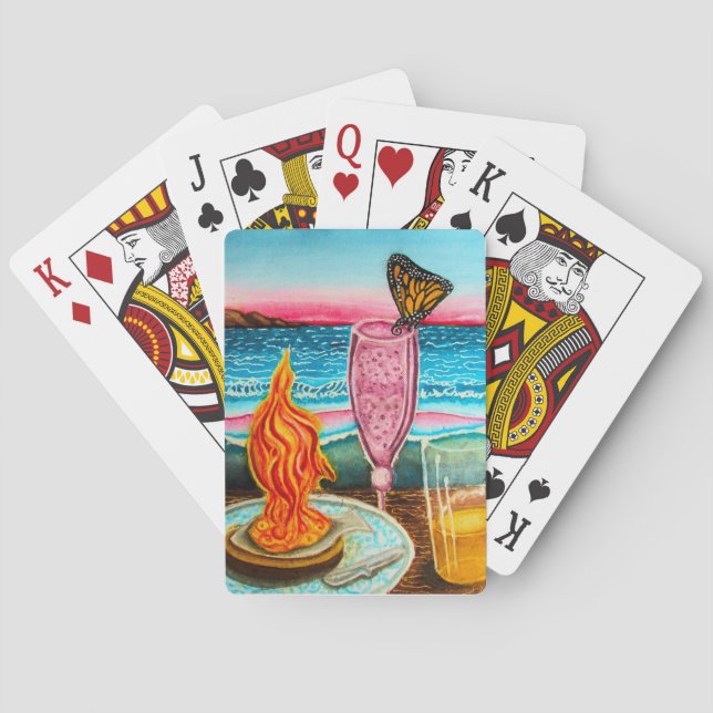 Baraja De Cartas Butterfly Beach Rendezvous (Reverso)