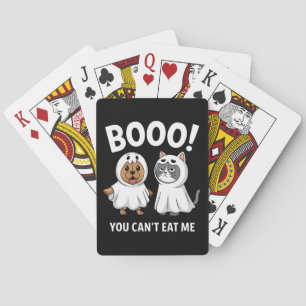Baraja De Cartas Buuu No Puedes Comerme Perros Y Gatos Halloween Di