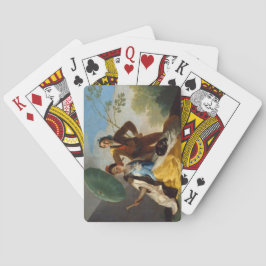 Baraja De Cartas Caballero sosteniendo una sombrilla para una dama 