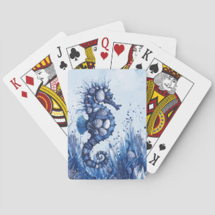 Baraja De Cartas Caballito de mar de conchas marinas