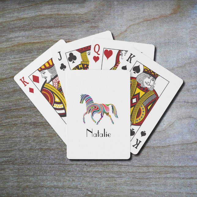 Baraja De Cartas Caballo arco iris - tu nombre (Subido por el creador)