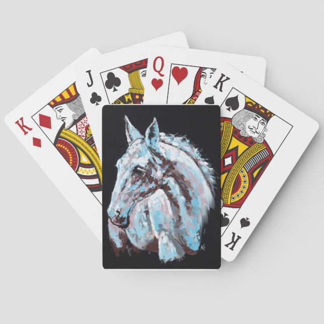 Baraja De Cartas Caballo blanco (Reverso)