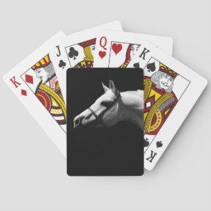 Baraja De Cartas Caballo blanco y negro