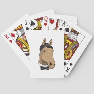 Baraja De Cartas Caballo como Caballero con corbata