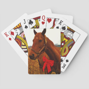 Baraja De Cartas Caballo con arco rojo