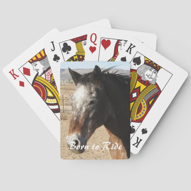 Baraja De Cartas Caballo de bonito Appaloosa - Oeste (Reverso)