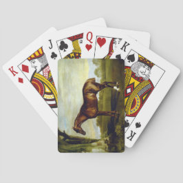 Baraja De Cartas Caballo de castaño en un paisaje (George Stubbs)