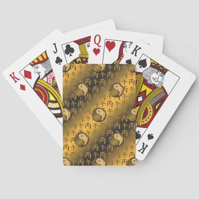 Baraja De Cartas Caballo de Fuego (Reverso)