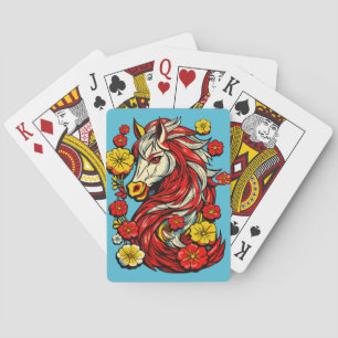 Baraja De Cartas Caballo de Fuego Rojo – Zodiaco Chino 2026