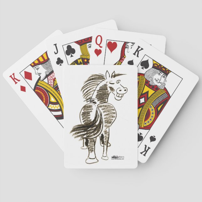 Baraja De Cartas Caballo de Invierno ¡Buena Suerte! (Reverso)