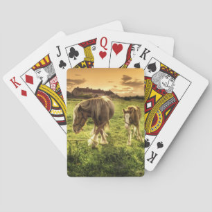 Baraja De Cartas Caballo de la madre y del potro