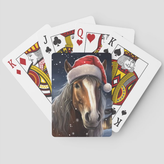 Baraja De Cartas Caballo de navidades (Reverso)