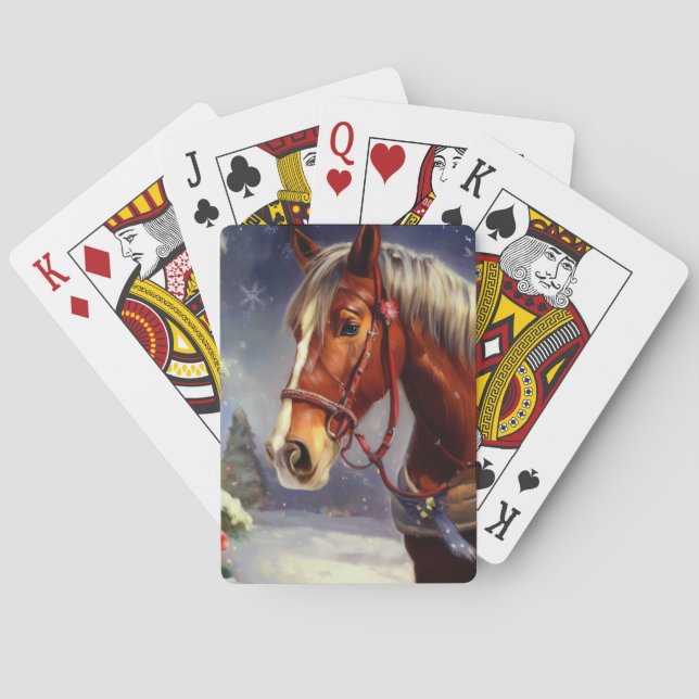 Baraja De Cartas Caballo de navidades (1) (Reverso)