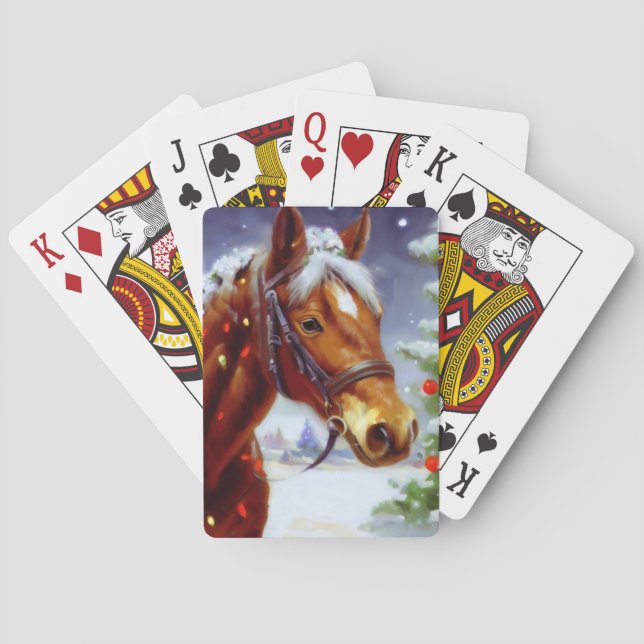 Baraja De Cartas Caballo de navidades (3) (Reverso)