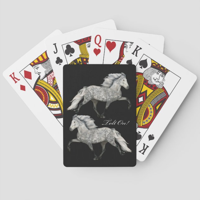Baraja De Cartas Caballo de paso carismático (Reverso)