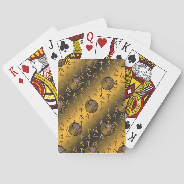 Baraja De Cartas Caballo de Tierra (Reverso)