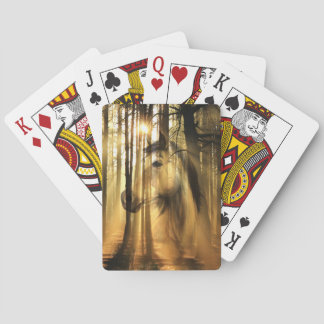 Baraja De Cartas Caballo en bosques de sol
