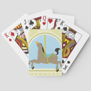 Baraja De Cartas Caballo en junio Erica Vess del carrusel