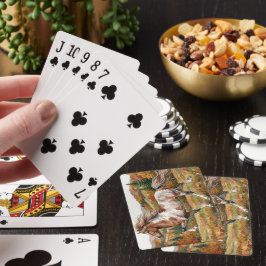 Baraja De Cartas Caballo islandés Freya en bosque otoñal