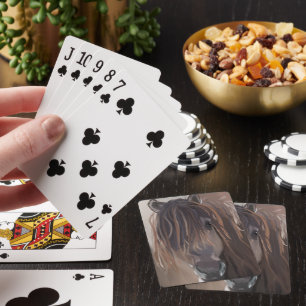 Baraja De Cartas Caballo marrón con cabello desordenado