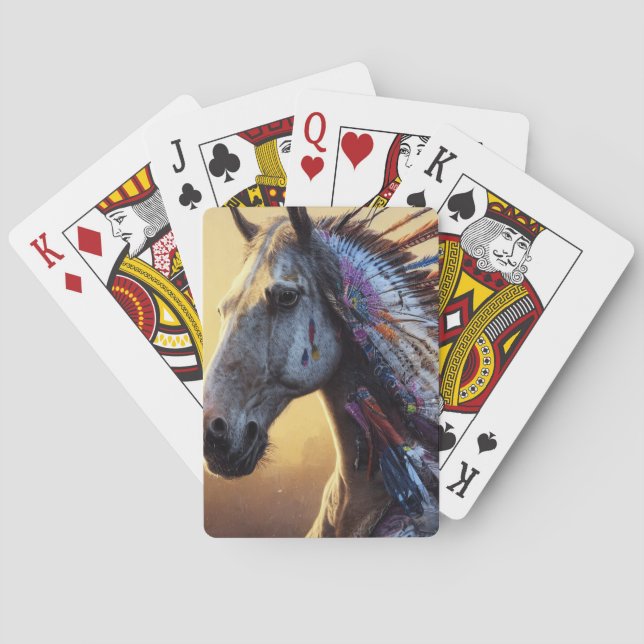 Baraja De Cartas Caballo nativo (Reverso)
