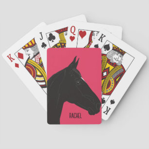 Baraja De Cartas Caballo negro
