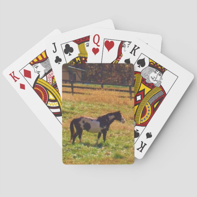 Baraja De Cartas Caballo pintado a lo lejos (Reverso)