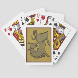 Baraja De Cartas Caballo (pluma, tinta y aguazo en el papel)