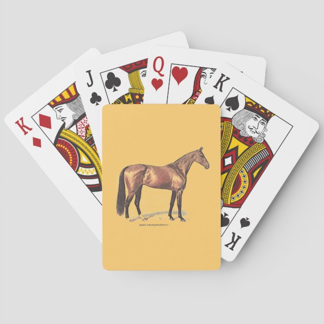 Baraja De Cartas Caballo tostado (Reverso)
